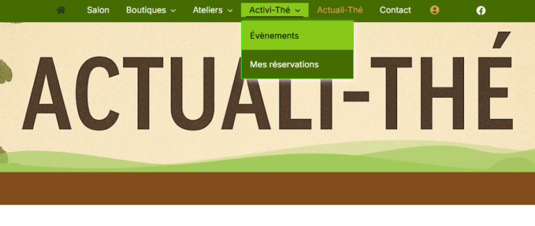 réservation site : mode d’emploi